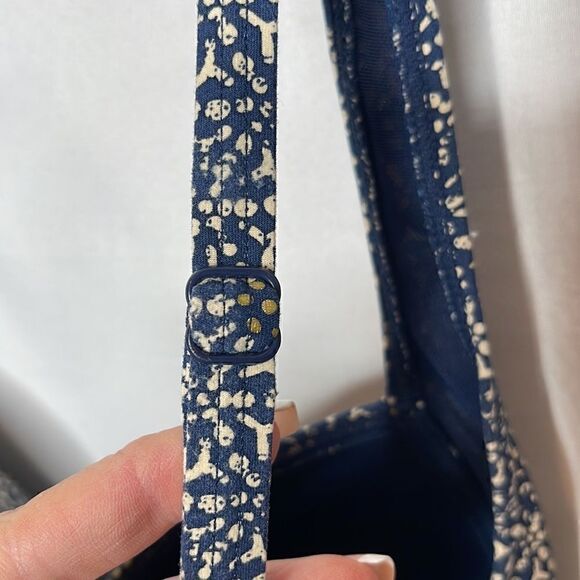 Bond-Eye Australia Nip Tuck Tummy Control Navy/Gold Bathing Suit. Size 12. - Picture 6 of 13